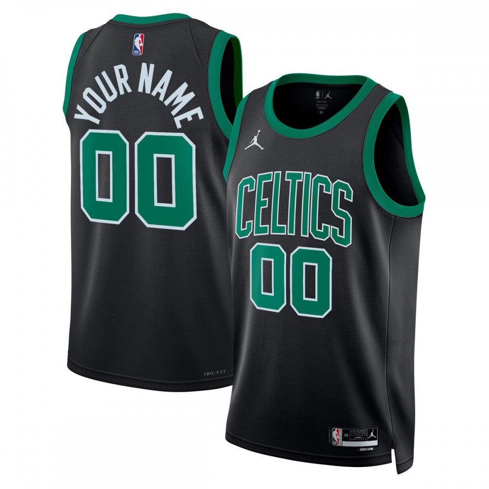 Boston Celtics Jordan Brand Unisex 2022/23 Swingman Custom Jersey - Statement Edition - Black-Pro Kit Vault | Brand New 26/27 Sports Jerseys